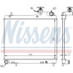 Radiador, refrigeración del motor NISSENS 67049