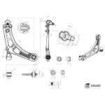 Guidon (suspension de roue) FEBI BILSTEIN 185609