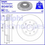 Disco freno DELPHI BG4972C fronte, ventilato, 2 pezzo
