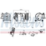 Ilmastoinnin kompressori NISSENS NIS 891019