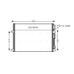Condensator, airconditioning AVA COOLING JEA5045