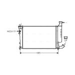 Radiateur moteur AVA COOLING CNA2155