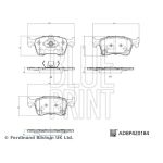 Bromsbeläggssats, skivbroms BLUE PRINT ADBP420184