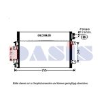 Condenseur (climatisation) AKS DASIS 522074N