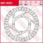 Disco de travão LUCAS TRW MST282EC, 1 Peça