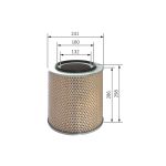 Luftfilter BOSCH FILTRY 1 457 433 735
