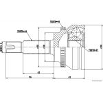 Conjunto de juntas, veio de transmissão HERTH+BUSS ELPARTS J2822140