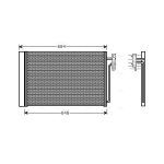 Condensator, airconditioning AVA COOLING AUA5182D