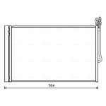 Condensator, airconditioning AVA COOLING VN5334D