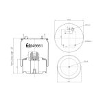 Federbalg, Luftfederung FEBI BILSTEIN 45661