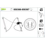 Regulador de janelas VALEO 850366