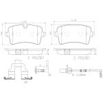 Jogo de pastilhas para travão de disco BREMBO P85120NX