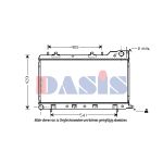 Radiateur moteur AKS DASIS 350017N