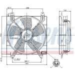 Ventilador, refrigeración del motor NISSENS 85353