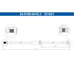 Tubo flexible de frenos ATE 24.5169-0418.3