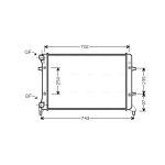 Motorradiateur  AVA COOLING VN2204
