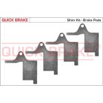 Transparent anti-bruit, plaquette de frein (panneau dorsal) QUICK BRAKE 2896K