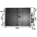 Condensador, sistema de ar condicionado MAHLE AC 303 000S