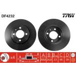 Disco de freno TRW DF4232 vorne, ventilado , 1 Pieza