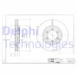 Discos de freno DELPHI BG4175 vorne, ventilado , 2 Pieza