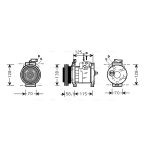 Airco-compressor AVA COOLING CRAK094