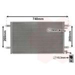 Condenseur (climatisation) VAN WEZEL 03005237