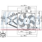 Ventilador, refrigeración de motor NISSENS 85190