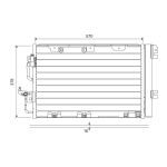Condensador, sistema de ar condicionado VALEO 818114
