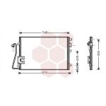 Condensator, airconditioning VAN WEZEL 43005376