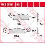 Juego de pastillas de freno TRW MCB758RSI Keine Strassenzulassung