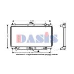 Radiateur moteur AKS DASIS 111300N