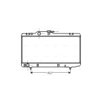 Motorradiateur  AVA COOLING TO2150