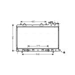 Radiateur moteur AVA COOLING SU2098