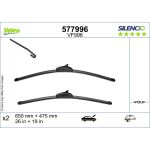 Wischblatt VALEO Silencio 577996, 650/475mm, Vorne, 2 Stück