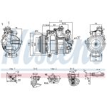 Compresseur de climatisation NISSENS NIS 890919