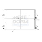 Condensator, airconditioning MEAT & DORIA 991113