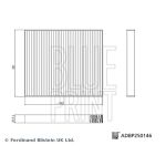 Suodatin, sisäilma BLUE PRINT ADBP250146