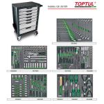 Carrinho de ferramentas com equipamento TOPTUL GE-26109