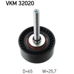 Rouleau de renvoi/guide, courroie à nervures en V SKF VKM 32020