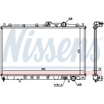 Radiador, refrigeración del motor NISSENS 62839