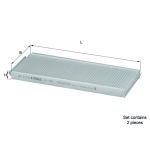 Kupéfilter KNECHT LA 391/S