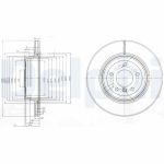 Disco de freno DELPHI BG3961