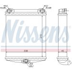 Intercambiador de calor, calefacción interior NISSENS 72001
