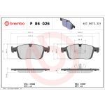 Remblokset BREMBO P 86 026, voor