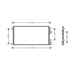 Condensator, airconditioning AVA COOLING IVA5058 AVA