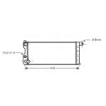 Radiateur moteur AVA COOLING FTA2074