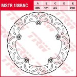 Disque de frein TRW MSTR138RAC, 1 pièce