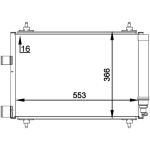 Condensator, airconditioning MAHLE AC 314 000P
