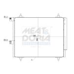 Condensator, airconditioning MEAT & DORIA 991070