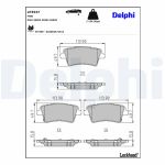 Bromsbeläggssats DELPHI LP3537, bak